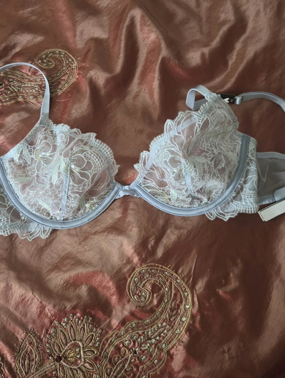 New Victoria's Secret Pale Blue Lace Underwire Bra